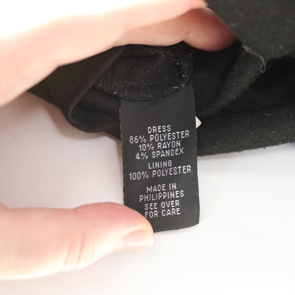 IZ Byer Size 5 Dress | Blue and Black Peplum Work Dress - Picture 7 of 7